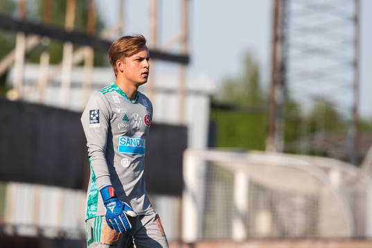 Sandvikens målvakt Hannes Sveijer