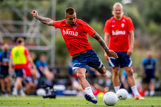 Aron Dønnum of the Norwegian national football team