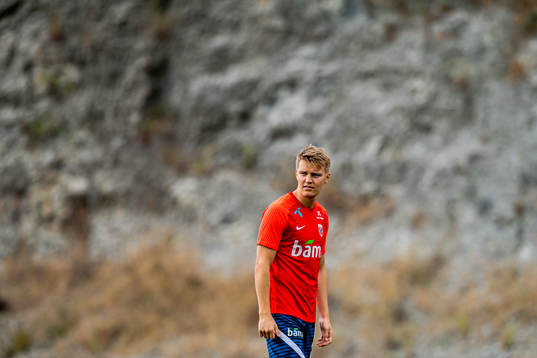 Martin Ødegaard of the Norwegian national football team