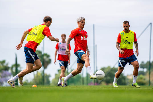 Mathias Normann and Aron Dønnum of the Norwegian national