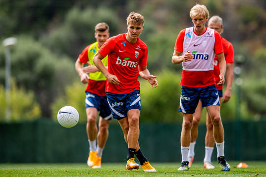 Martin Ødegaard of the Norwegian national football team