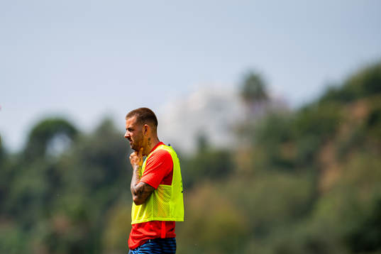 Aron Dønnum of the Norwegian national football team