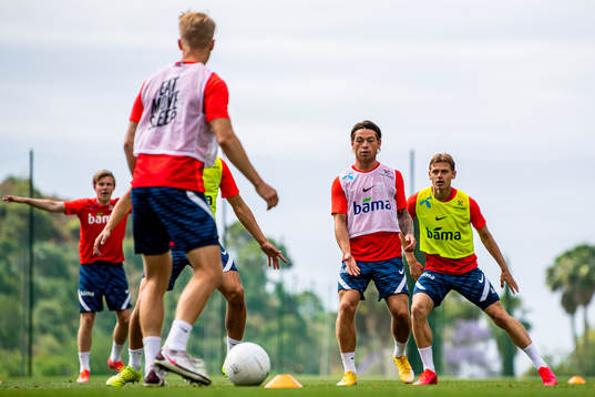 Patrick Berg and Julian Ryerson of the Norwegian national
