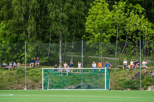 Spectators in the stands at Ferd Arena