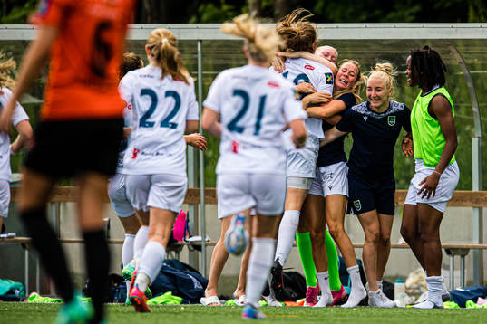 Andrea Anderdal of Øvrevoll Hosle celebrates