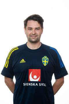Johan Velagic, mediansvarig för U21 landslaget i fotboll