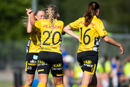 Elfsborgs Matilda Ståhlbom Karlsson och Ebba Johansson