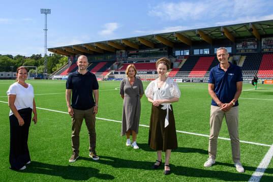 Linda Zillén, ordförande i IK Uppsala, Manuel Lindberg,