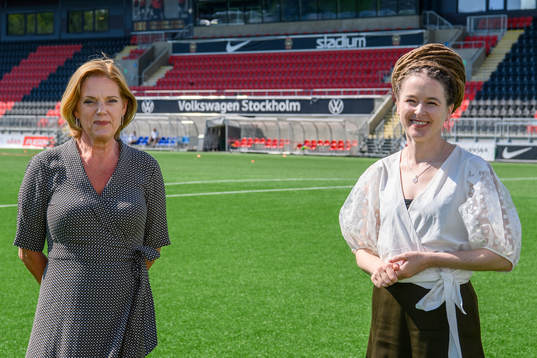 Annika Grälls, ordförande för EFD, och Idrotts- och