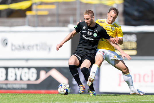 Västerås Kevin Custovic och Falkenbergs Anton Wede