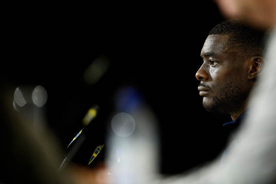 Ken Sema of the Swedish national football team