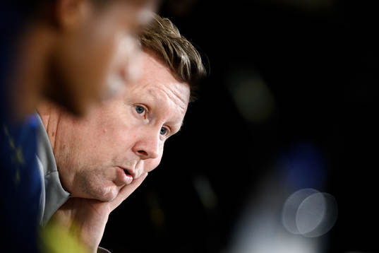 Assistant coach Peter Wettergren of the Swedish national