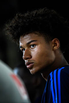 Jens-Lys Cajuste of the Swedish national football team