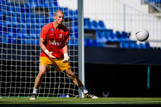 goalkeeper André Hansen of Norway