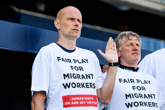 Ståle Solbakken, head coach of Norway, prior to the