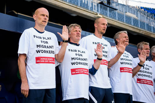 Ståle Solbakken, head coach of Norway, prior to the