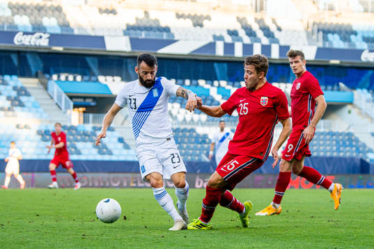 Manolis Siopis of Greece and Fredrik André Bjørkan of