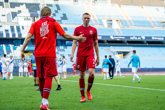 Stian Gregersen of Norway looks dejected