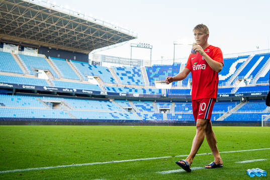 Martin Ødegaard of Norway looks dejected