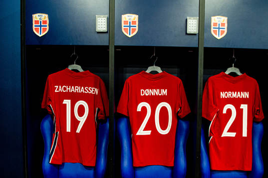 The shirts of Kristoffer Zachariassen, Aron Dønnum and