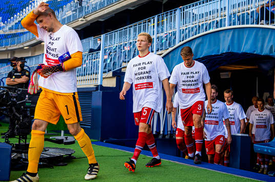 Birger Meling of Norway wearing a t-shirt with the message