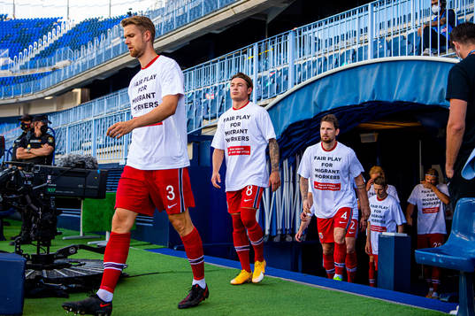 Kristoffer Ajer, Patrick Berg and Stefan Strandberg of