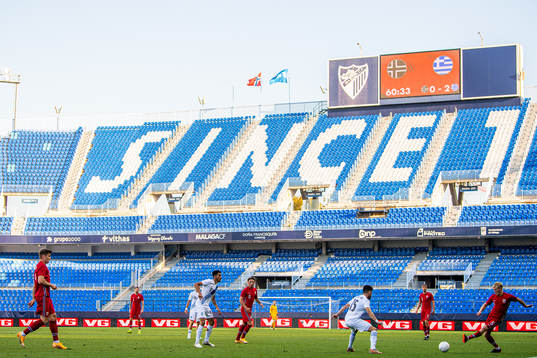 General view of La Rosaleda stadium