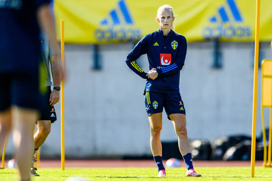 Sofia Jakobsson of the Swedish women's national football