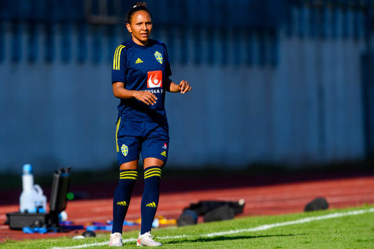 Madelen Janogy of the Swedish women's national football team