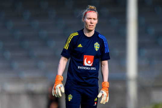 Goalkeeper Hedvig Lindahl of the Swedish women's national