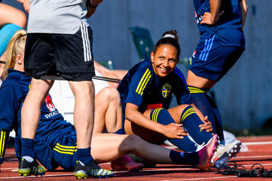 Madelen Janogy of the Swedish women's national football team