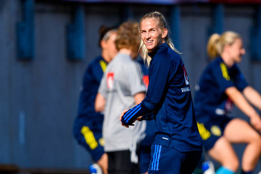 Sofia Jakobsson of the Swedish women's national football