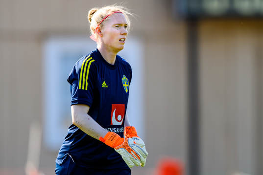 Goalkeeper Hedvig Lindahl of the Swedish women's national