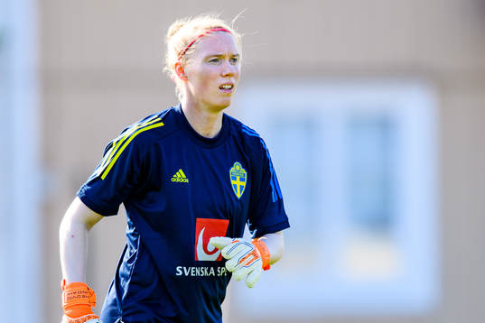 Goalkeeper Hedvig Lindahl of the Swedish women's national