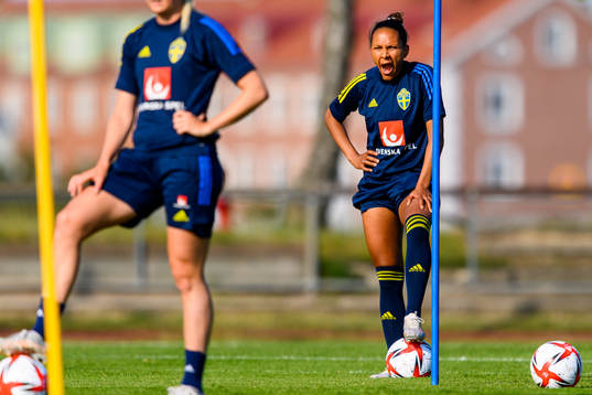 Madelen Janogy of the Swedish women's national football team