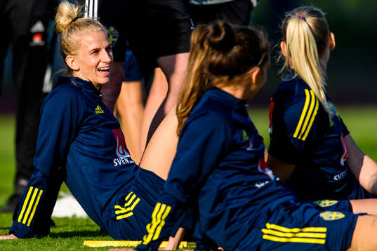 Sofia Jakobsson of the Swedish women's national football