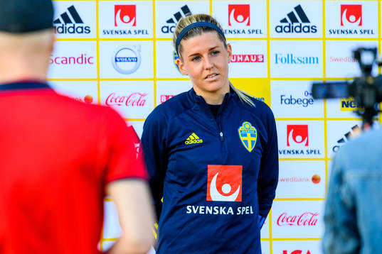 Olivia Schough of the Swedish women's national football