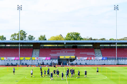 Gerneral view of the Swedish women's national football team