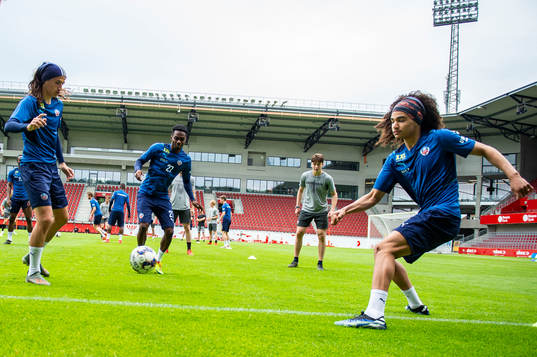 Helsingborgs Ervin Gigovic, Benjamin Acquah  och Adam Kaied