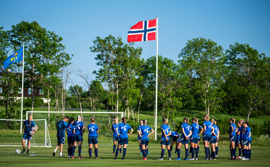 Players of the Norwegian women’s national football team