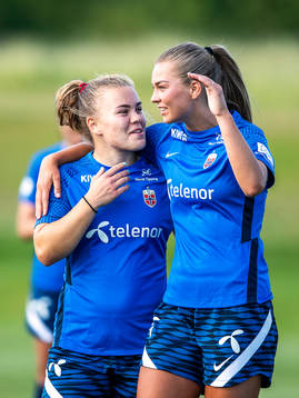 Olaug Tvedten and Malin Skulstal Sunde of the Norwegian