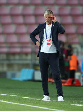 head coach Jaroslav Silhavy of Czech Republic is seen