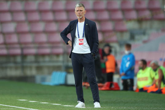 head coach Jaroslav Silhavy of Czech Republic is seen