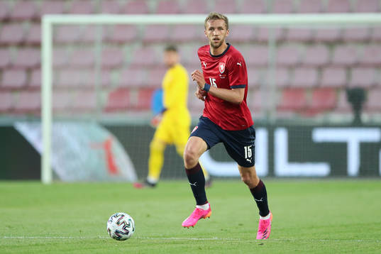 Tomas Soucek of Czech Republic is seen