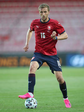 Tomas Soucek of Czech Republic is seen