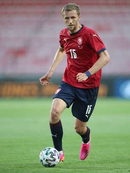 Tomas Soucek of Czech Republic is seen