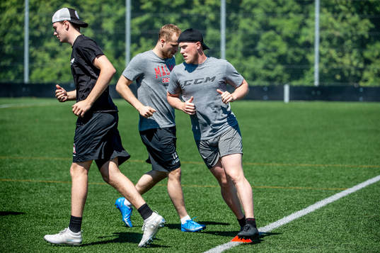 Helge Grans, Kalle Östman och målvakt Daniel Marmenlind