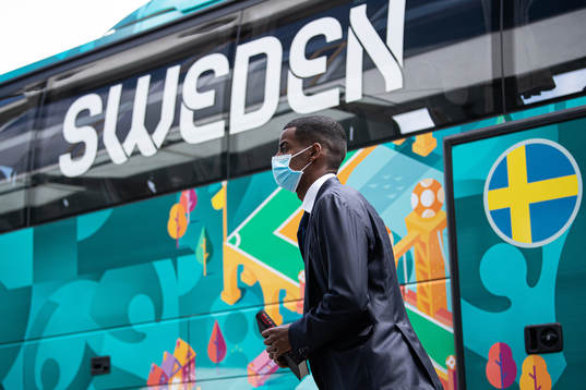 Alexander Isak of the Swedish national football team