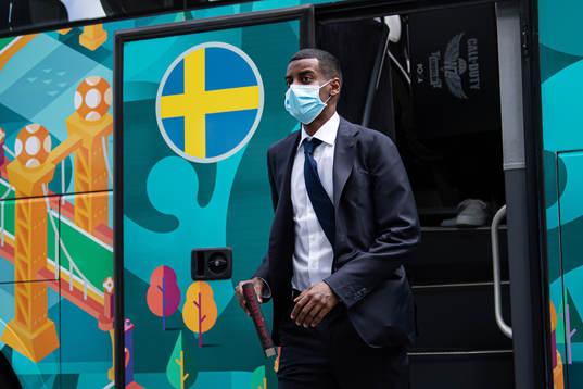 Alexander Isak of the Swedish national football team