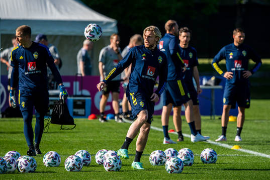 Emil Forsberg of Sweden of the Swedish national football